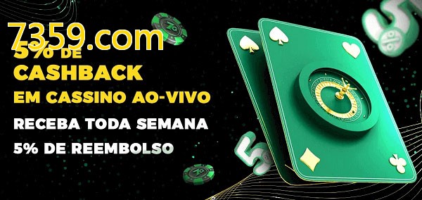 Promoções do cassino ao Vivo 7359.com